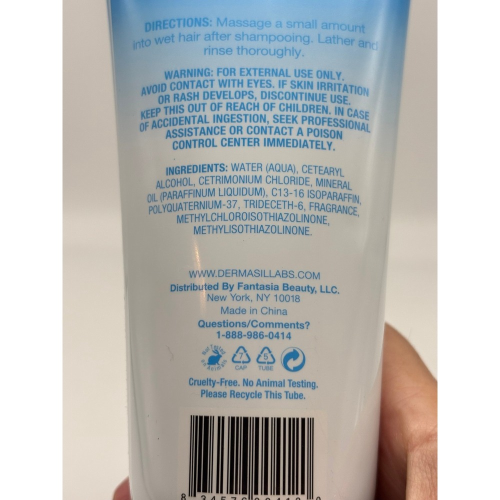 Dermasil Labs Ultra Gentle Conditioner 6oz Blue Sensitive Scalp Oil-Free - Picture 5 of 6